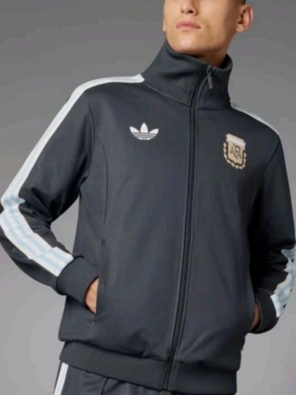 Adidas Brand Argentina Adicolor Beckenbauer Tracksuit Jacket Men's size Small